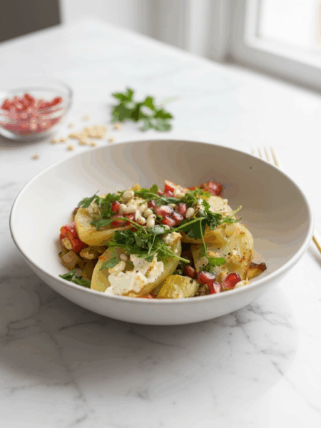 Potatoewithpomgrenante