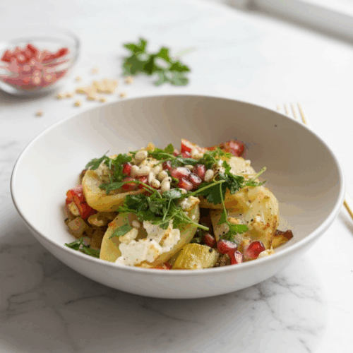 Potatoewithpomgrenante