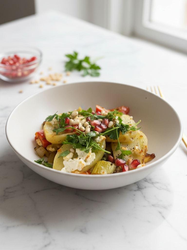 Potatoewithpomgrenante